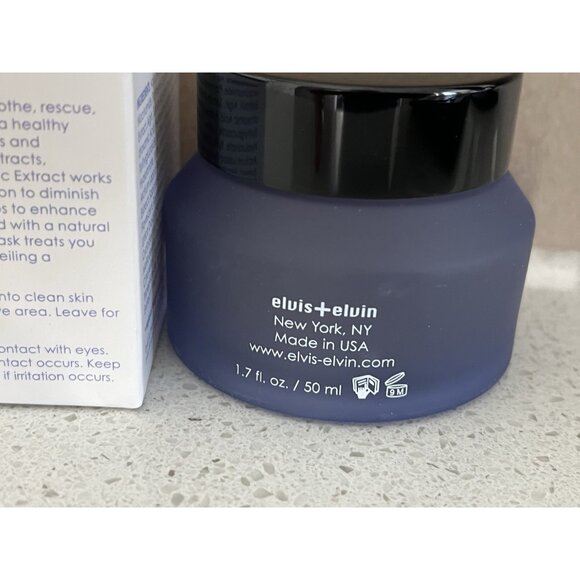 Elvis + Elvin New York Lilac Brightening Facial Mask 1.7 oz. New In Box - Picture 5 of 5